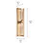 6_Sycara Champagne Bronze Wall Sconce 2Lt more views
