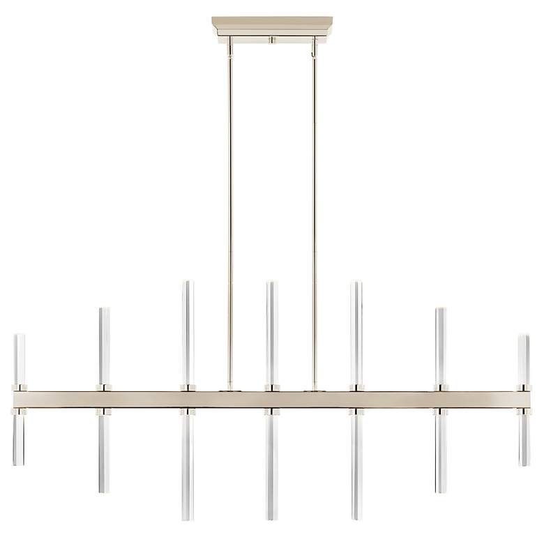 Image 2 Sycara Polished Nickel Linear Chandelier 14Lt more views