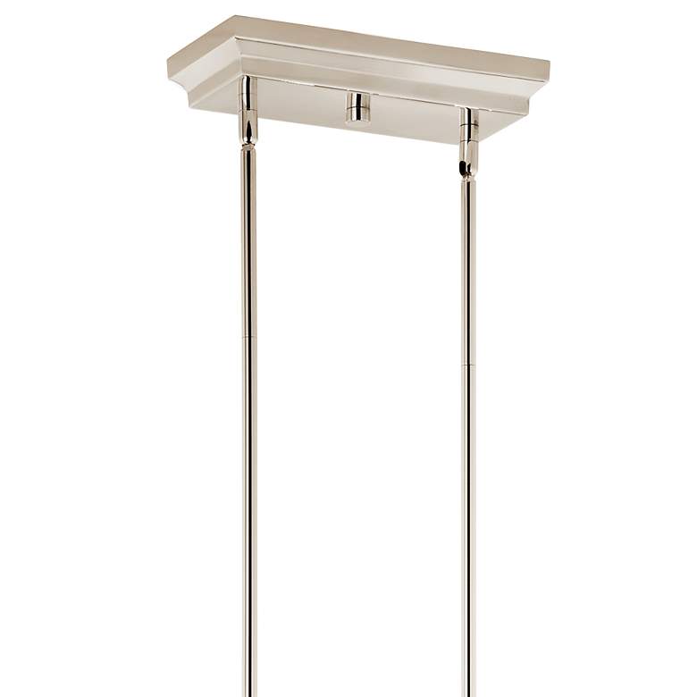 Image 4 Sycara Polished Nickel Linear Chandelier 14Lt more views