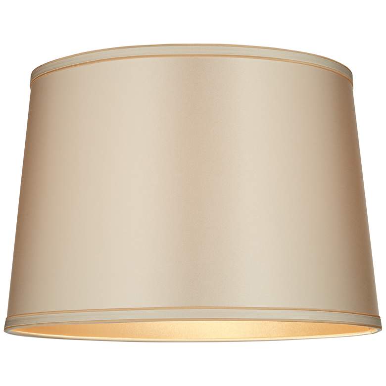 Image 3 Sydnee Champagne Gold with Trim Drum Shade 14x16x11 (Spider) more views