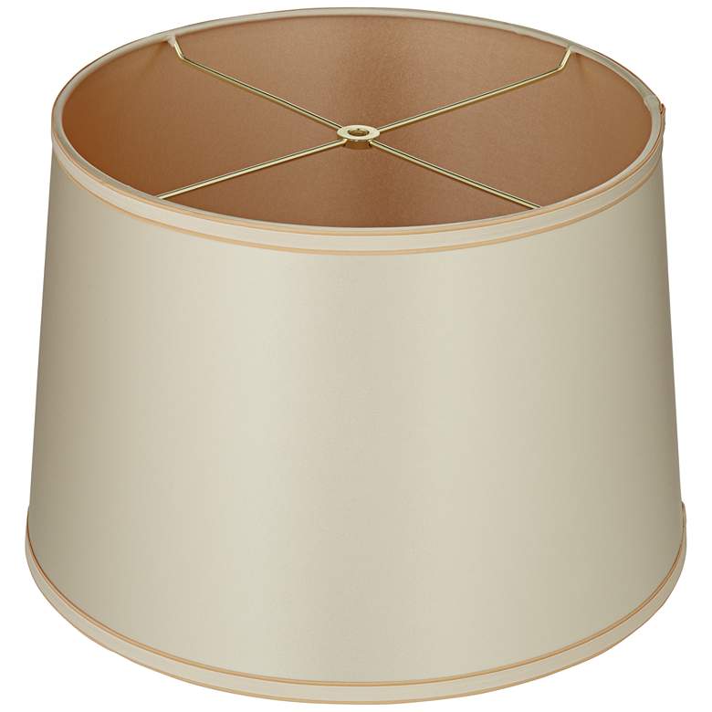 Image 4 Sydnee Champagne Gold with Trim Drum Shade 14x16x11 (Spider) more views