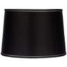Sydnee Collection Satin Black Drum Shade 14x16x11 (Spider)