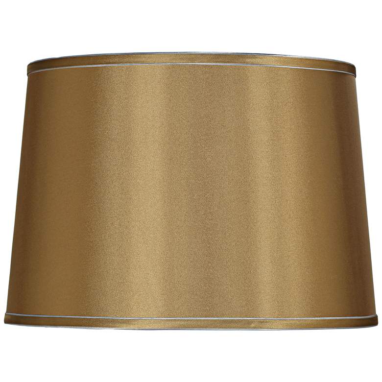 Image 1 Sydnee Gold with Silver Trim Drum Shade 14x16x11 (Spider)