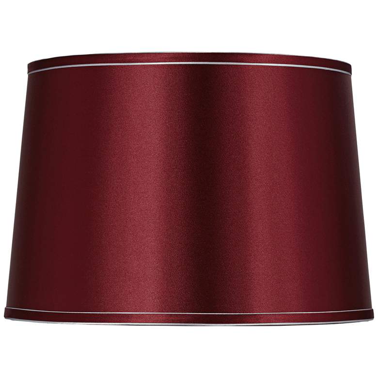 Image 1 Sydnee Merlot with Silver Trim Drum Shade 14x16x11 (Spider)