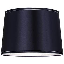 Image3 of Sydnee Navy Set of 2 Drum Lamp Shades 14x16x11 (Spider) more views