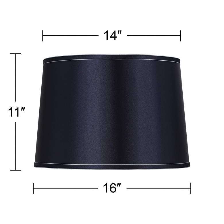 Image 6 Sydnee Navy Set of 2 Drum Lamp Shades 14x16x11 (Spider) more views