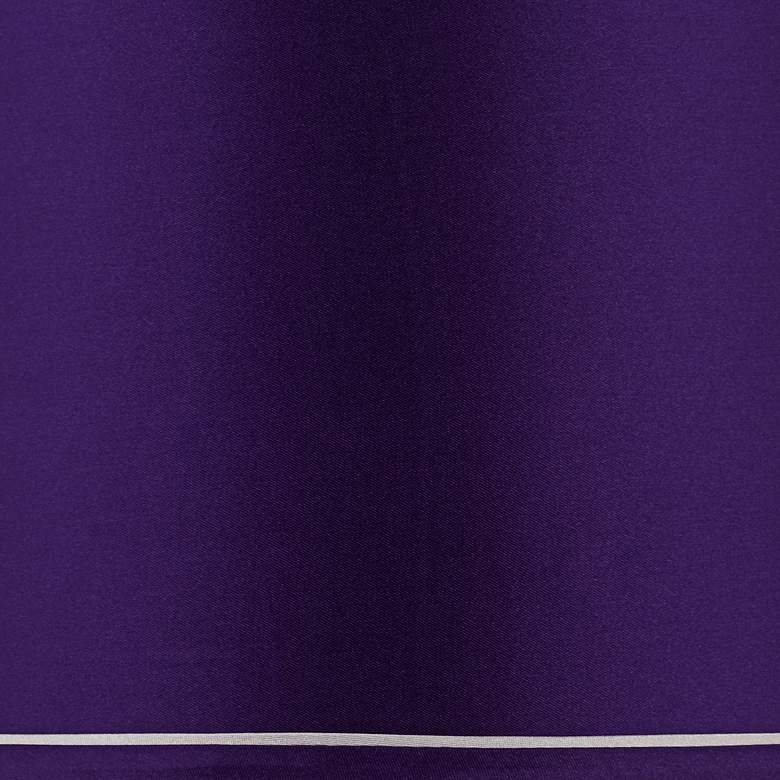 Image 4 Sydnee Satin Dark Purple Lamp Shade 14x16x11 (Spider) more views