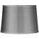Sydnee Satin Lamp Shade in Charcoal Gray 14x16x11 (Spider)