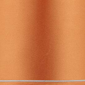 Image4 of Sydnee Satin Orange Drum Lamp Shade 14x16x11 (Spider) more views