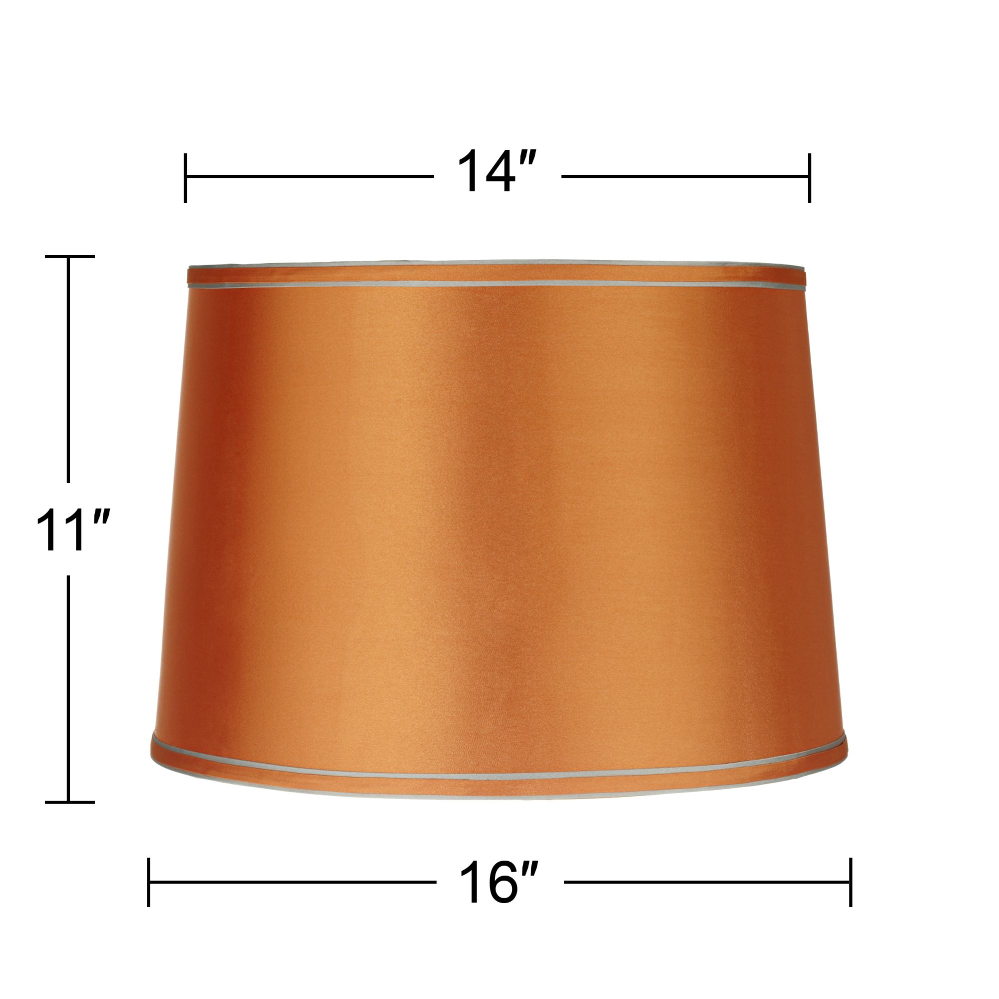 orange drum lampshade