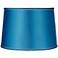 Sydnee Satin Turquoise Drum Lamp Shade 14x16x11 (Spider)