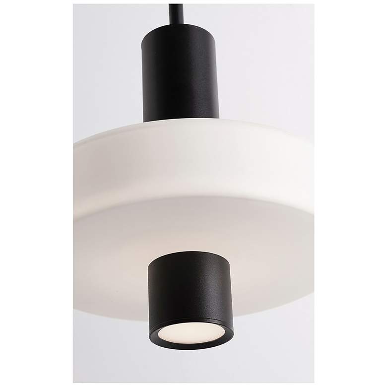 Image 3 Sydney 10" Wide Black LED Pendant more views