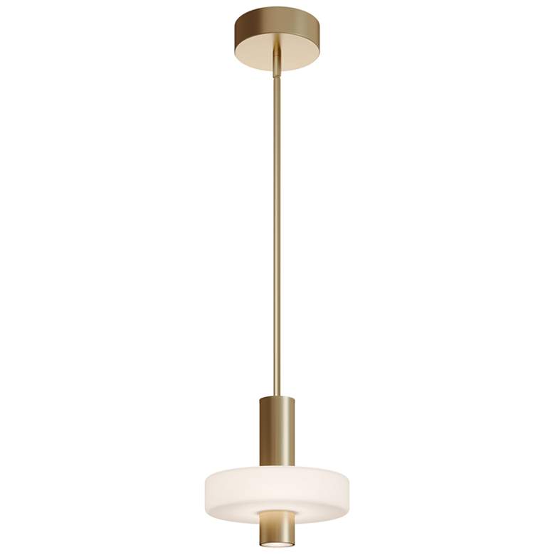 Image 1 Sydney 10" Wide Light Antique Brass LED Pendant