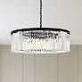 1_Sydney 10 Lt Matte Black Chandelier Clear