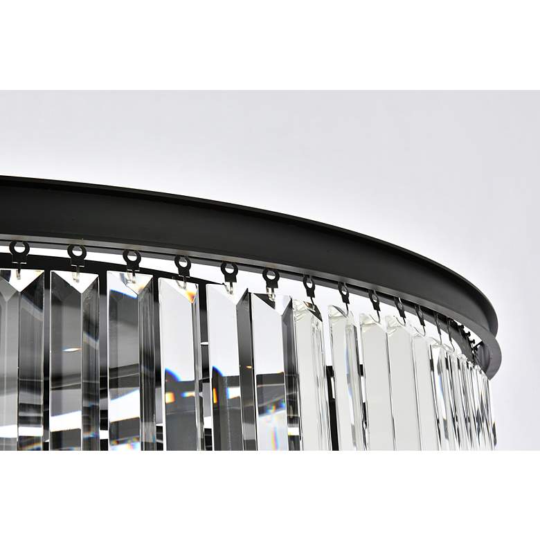 Image 6 Sydney 10 Lt Matte Black Chandelier Clear more views