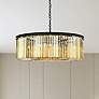 1_Sydney 10 Lt Matte Black Chandelier (Golden Teak)