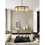 3_Sydney 10 Lt Matte Black Chandelier (Golden Teak) more views