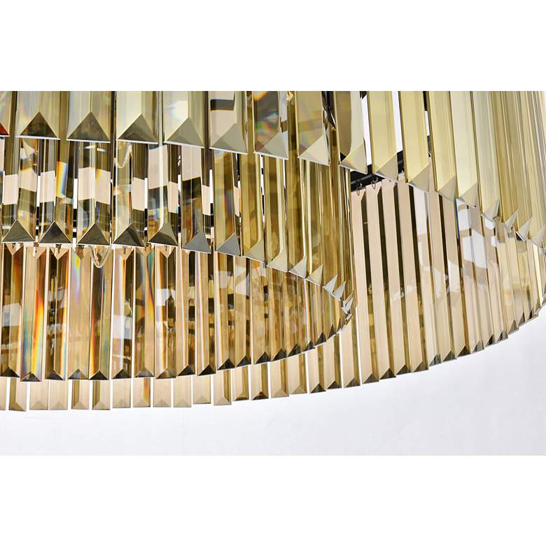 Image 5 Sydney 10 Lt Matte Black Chandelier (Golden Teak) more views