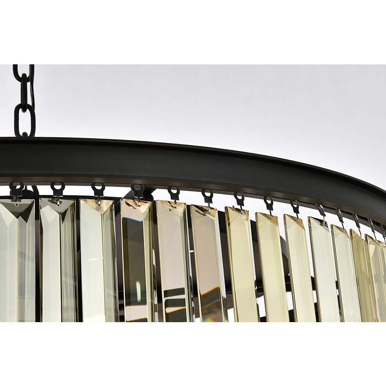 Image 6 Sydney 10 Lt Matte Black Chandelier (Golden Teak) more views