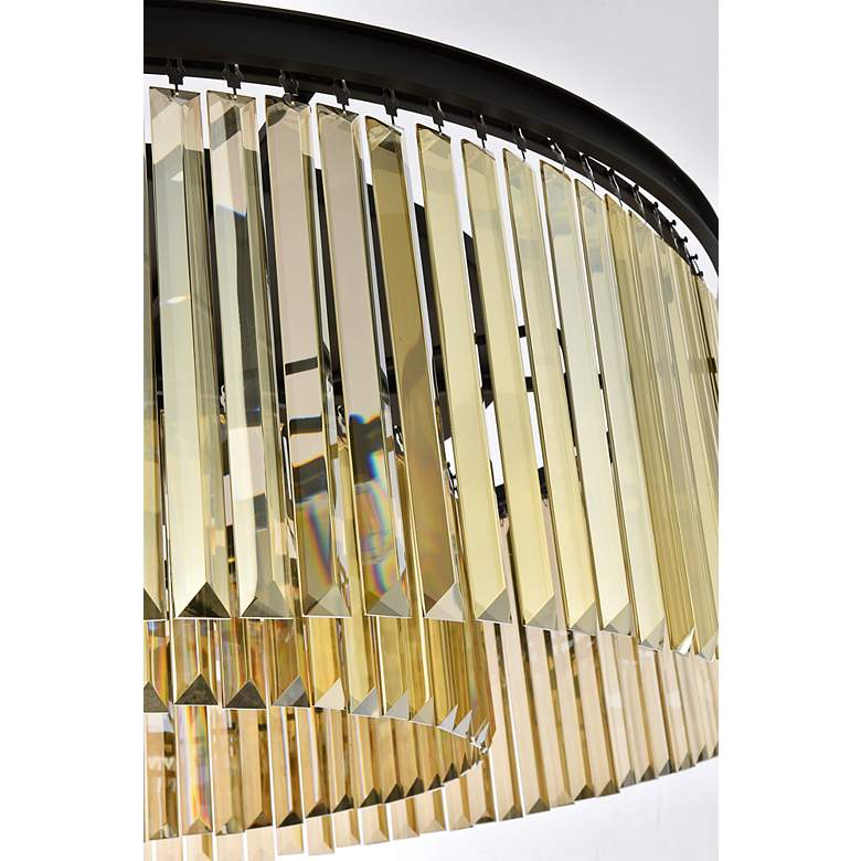 Image 7 Sydney 10 Lt Matte Black Chandelier (Golden Teak) more views