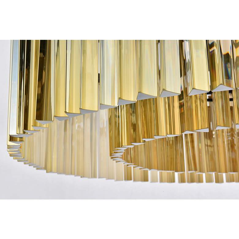 Image 5 Sydney 10 Lt Matte Black Chandelier Golden Teak more views