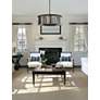 3_Sydney 10 Lt Matte Black Chandelier Silver Shade (Grey) more views