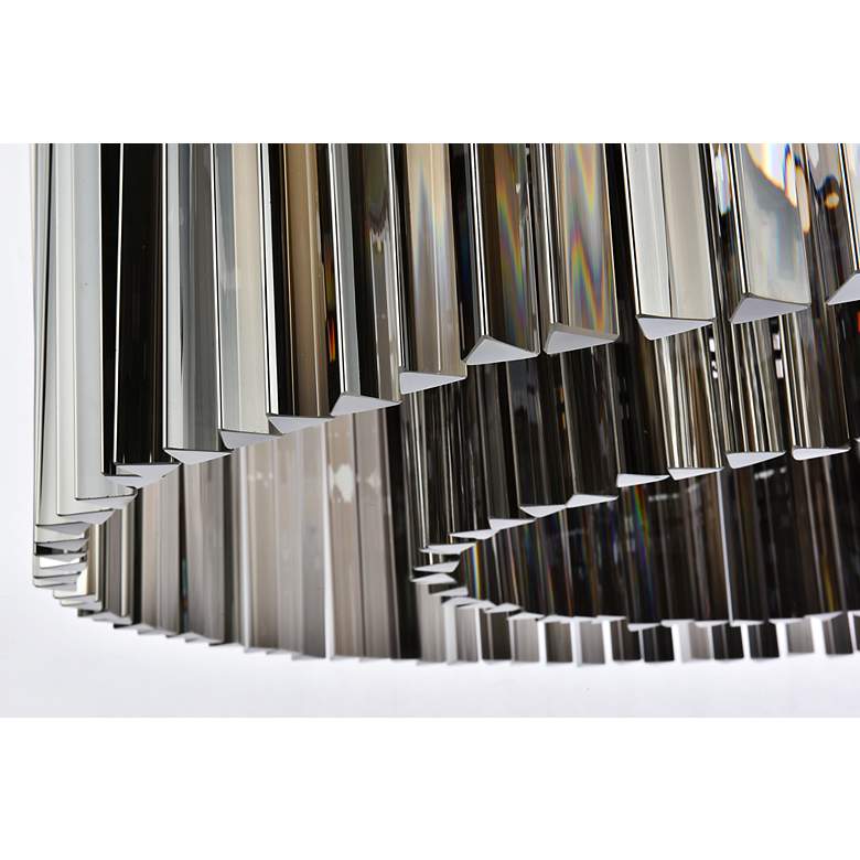 Image 5 Sydney 10 Lt Matte Black Chandelier Silver Shade (Grey) more views