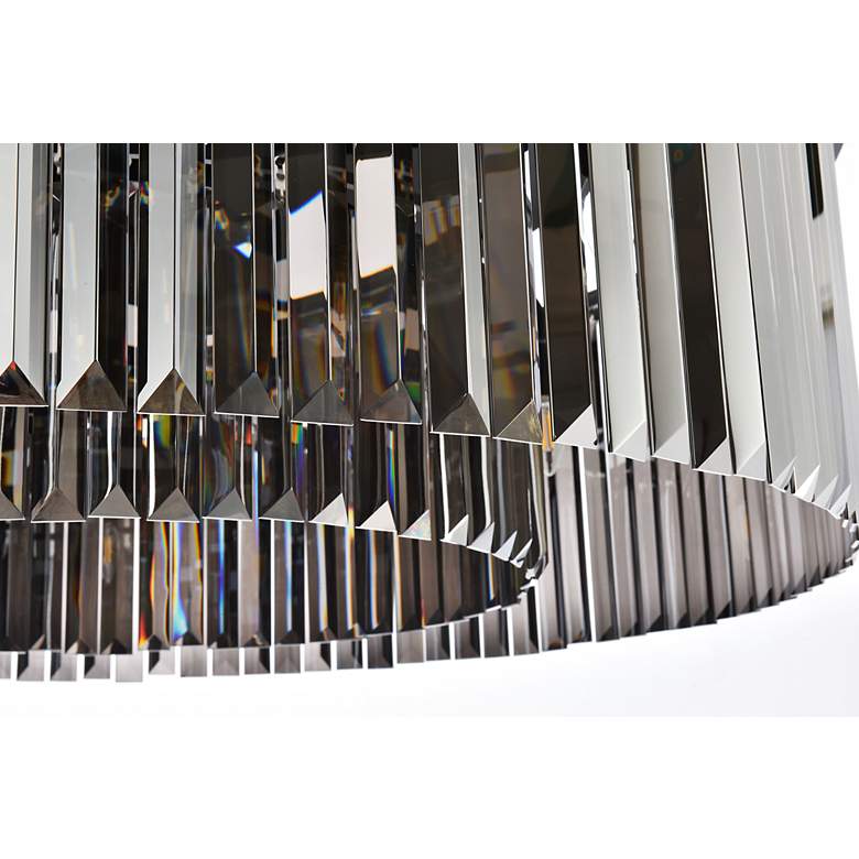 Image 5 Sydney 10 Lt Matte Black Chandelier Silver Shade more views
