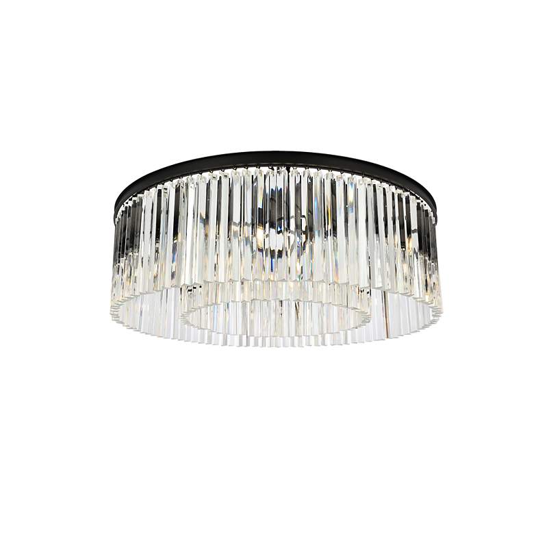 Image 4 Sydney 10 Lt Matte Black Flush Mount Clear more views