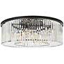 2_Sydney 10 Lt Matte Black Flush Mount Clear