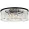 Sydney 10 Lt Matte Black Flush Mount Clear