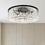1_Sydney 10 Lt Matte Black Flush Mount Clear