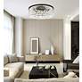 3_Sydney 10 Lt Matte Black Flush Mount Clear more views