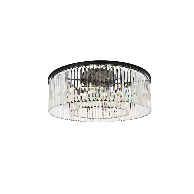 Image 4 Sydney 10 Lt Matte Black Flush Mount Clear more views