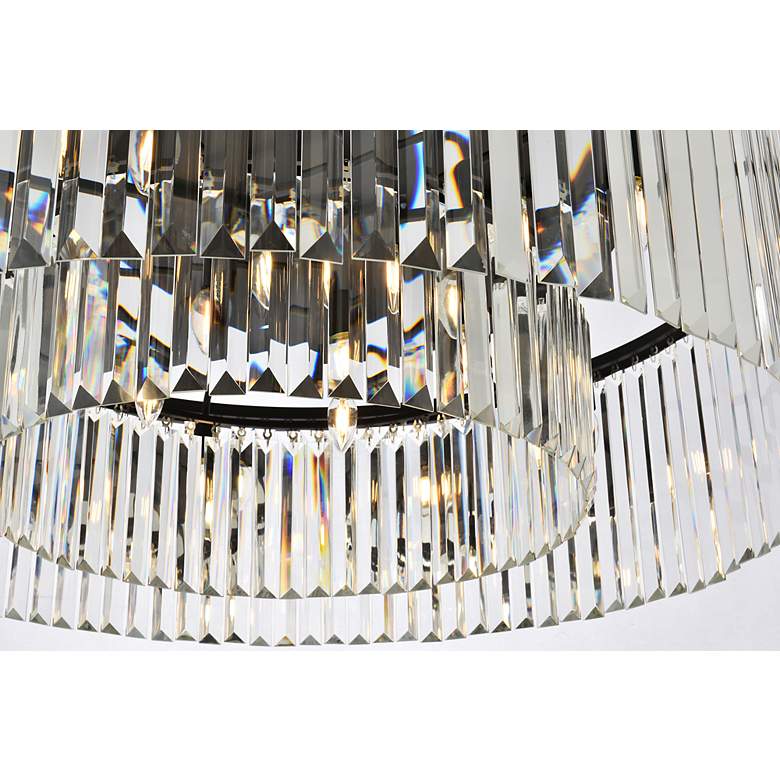 Image 5 Sydney 10 Lt Matte Black Flush Mount Clear more views