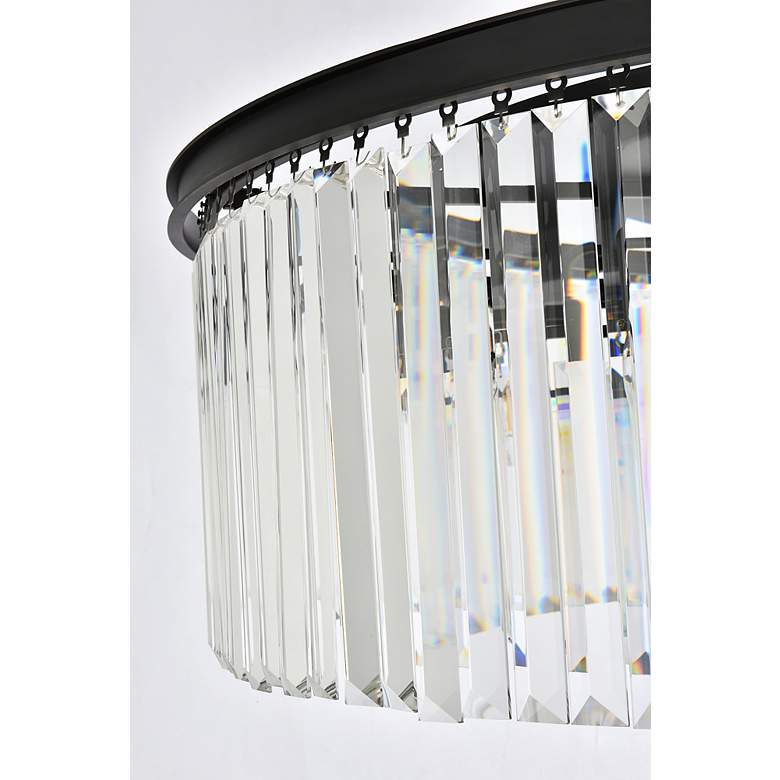 Image 6 Sydney 10 Lt Matte Black Flush Mount Clear more views