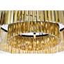 5_Sydney 10 Lt Matte Black Flush Mount Golden Teak more views