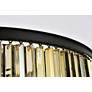 6_Sydney 10 Lt Matte Black Flush Mount Golden Teak more views