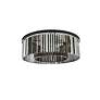 4_Sydney 10 Lt Matte Black Flush Mount Silver Shade (Grey) more views