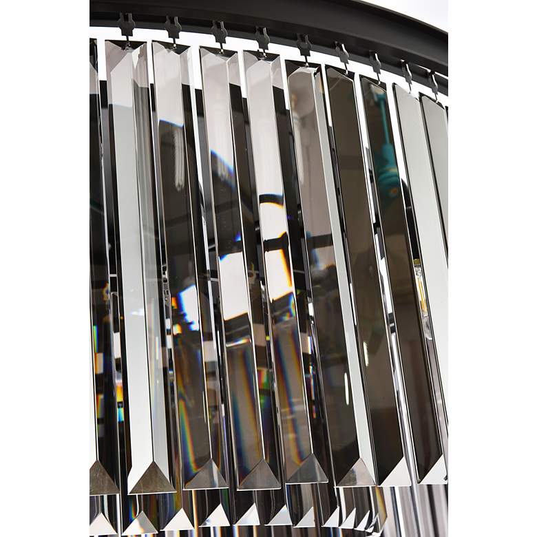 Image 7 Sydney 10 Lt Matte Black Flush Mount Silver Shade (Grey) more views