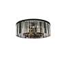 4_Sydney 10 Lt Matte Black Flush Mount Silver Shade (Grey) more views