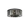 5_Sydney 10 Lt Matte Black Flush Mount Silver Shade (Grey) more views