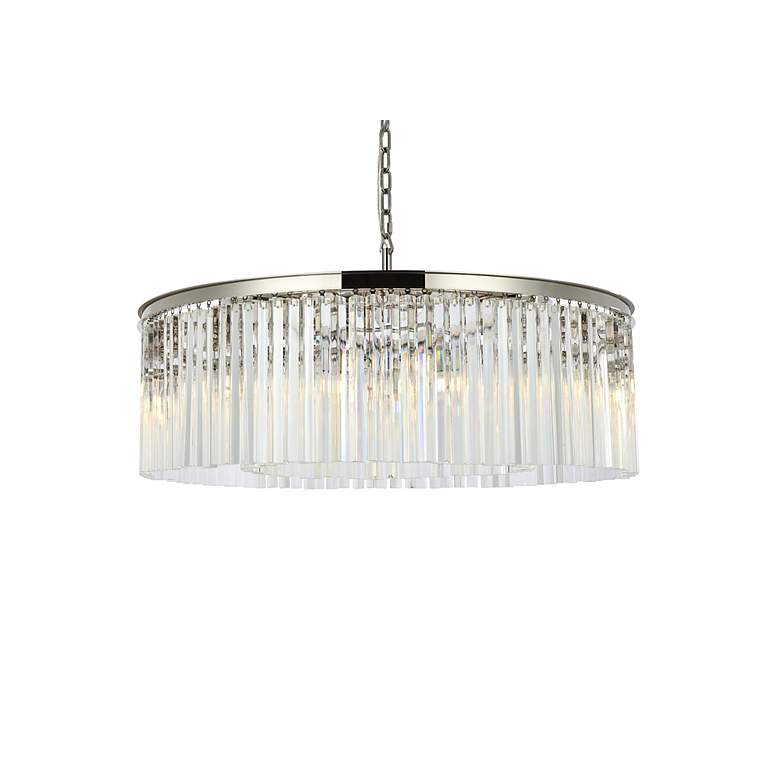 Image 4 Sydney 10 Lt Polished Nickel Chandelier Clear more views