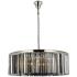 Sydney 10 Lt Polished Nickel Chandelier Silver Shade (Grey)