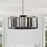 1_Sydney 10 Lt Polished Nickel Chandelier Silver Shade (Grey)