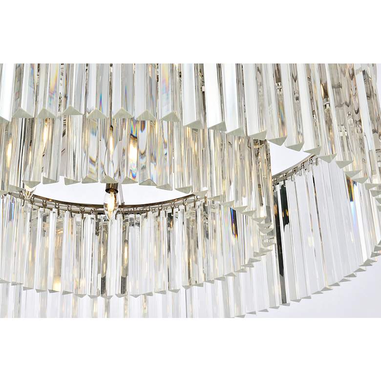 Image 5 Sydney 10 Lt Polished Nickel Flush Mount Clear more views