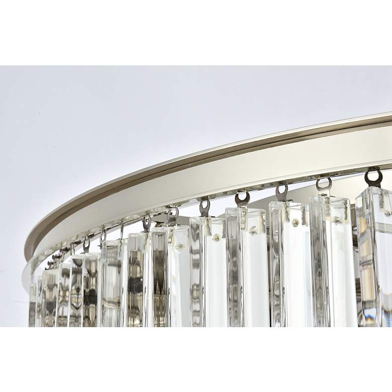 Image 6 Sydney 10 Lt Polished Nickel Flush Mount Clear more views