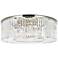 Sydney 10 Lt Polished Nickel Flush Mount Clear