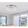 3_Sydney 10 Lt Polished Nickel Flush Mount Clear more views