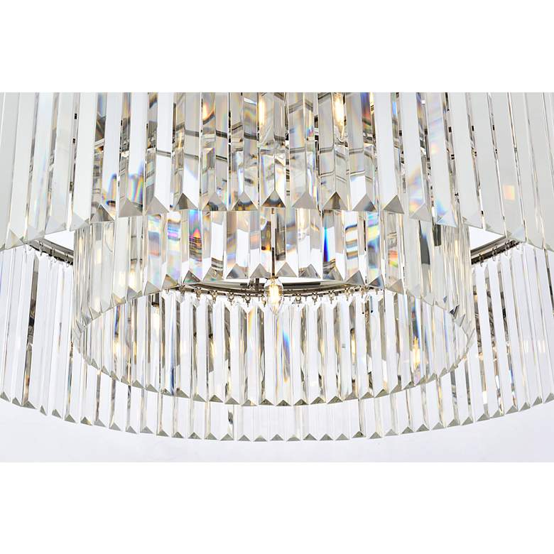 Image 5 Sydney 10 Lt Polished Nickel Flush Mount Clear more views